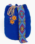Bolso bandolera Wayuu con abalorios