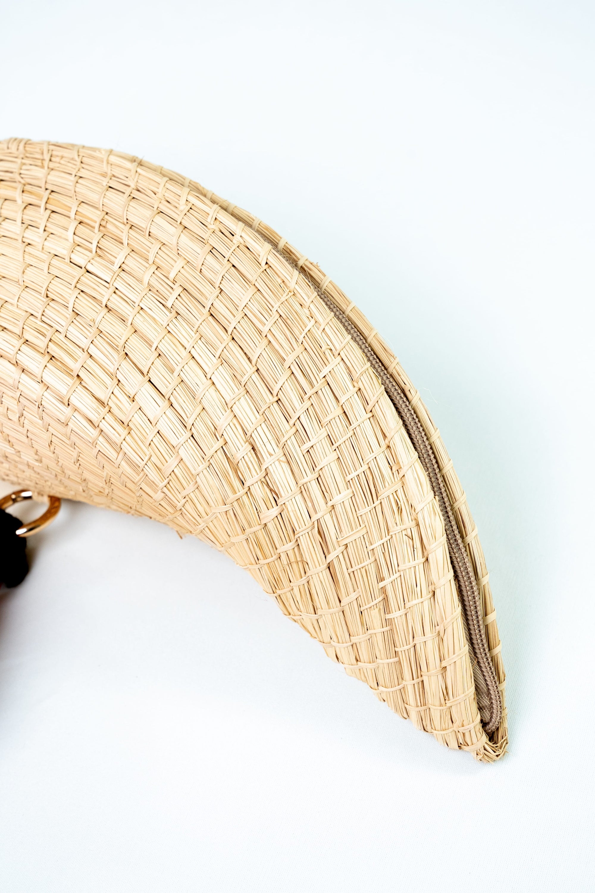 Bolso de mano "Abanico" cuatro borlas en algodón