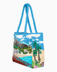 Bolso hecho a mano con paisaje de Marbella
