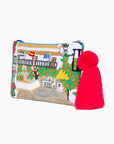 Clutch hecho a mano con paisaje de Marbella