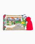 Clutch hecho a mano con paisaje de Marbella