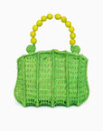 Bolso de mano en fibra natural
