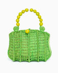 Bolso de mano en fibra natural