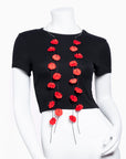 Collar con pétalos de satén