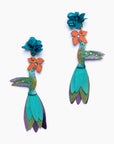 Boucles d’oreilles Colibri Émeraude