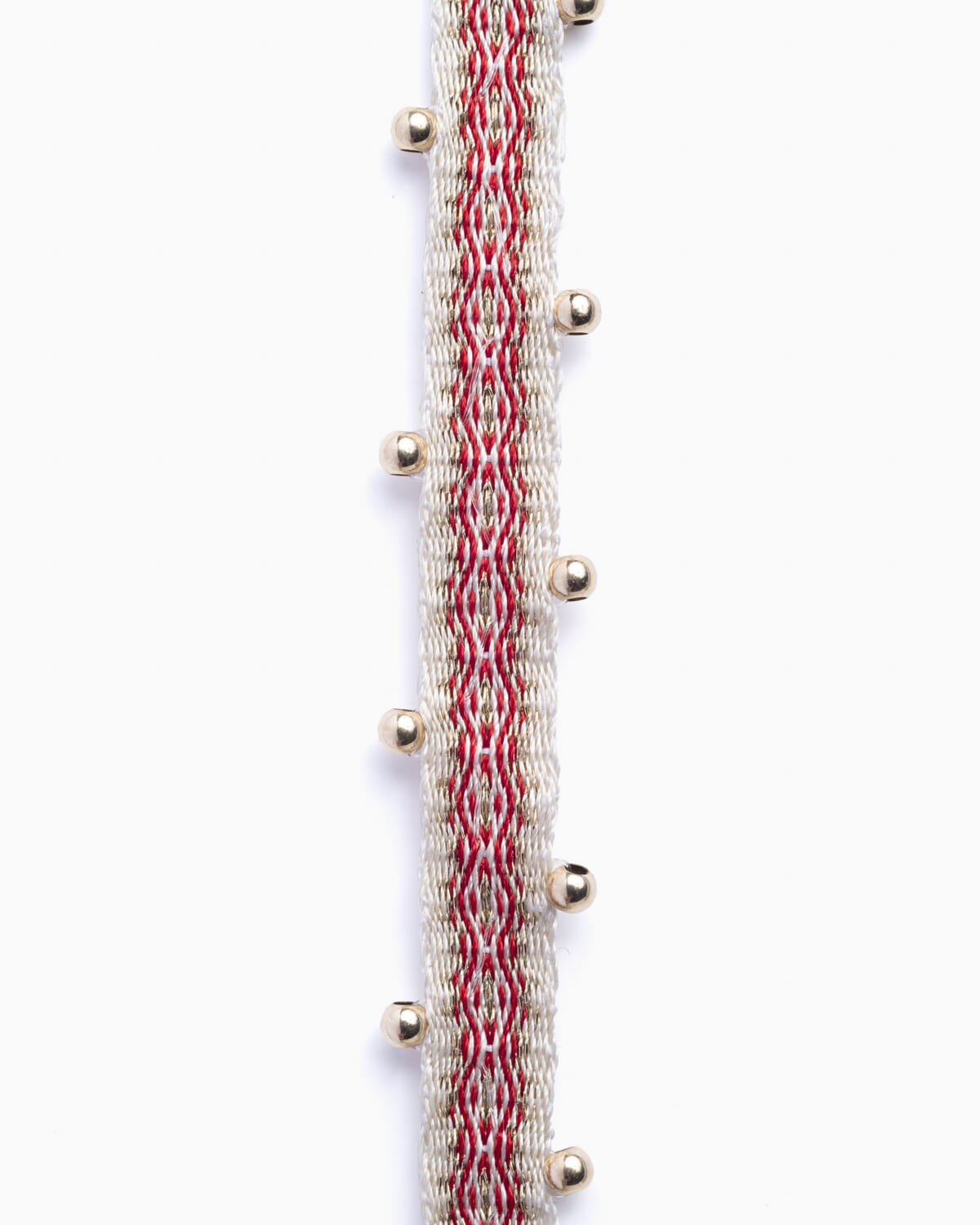 Choker tejido a mano en telar de tarjetas