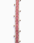 Choker tejido a mano en telar de tarjetas