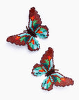 BEADED BUTTERFLY EARRINGS