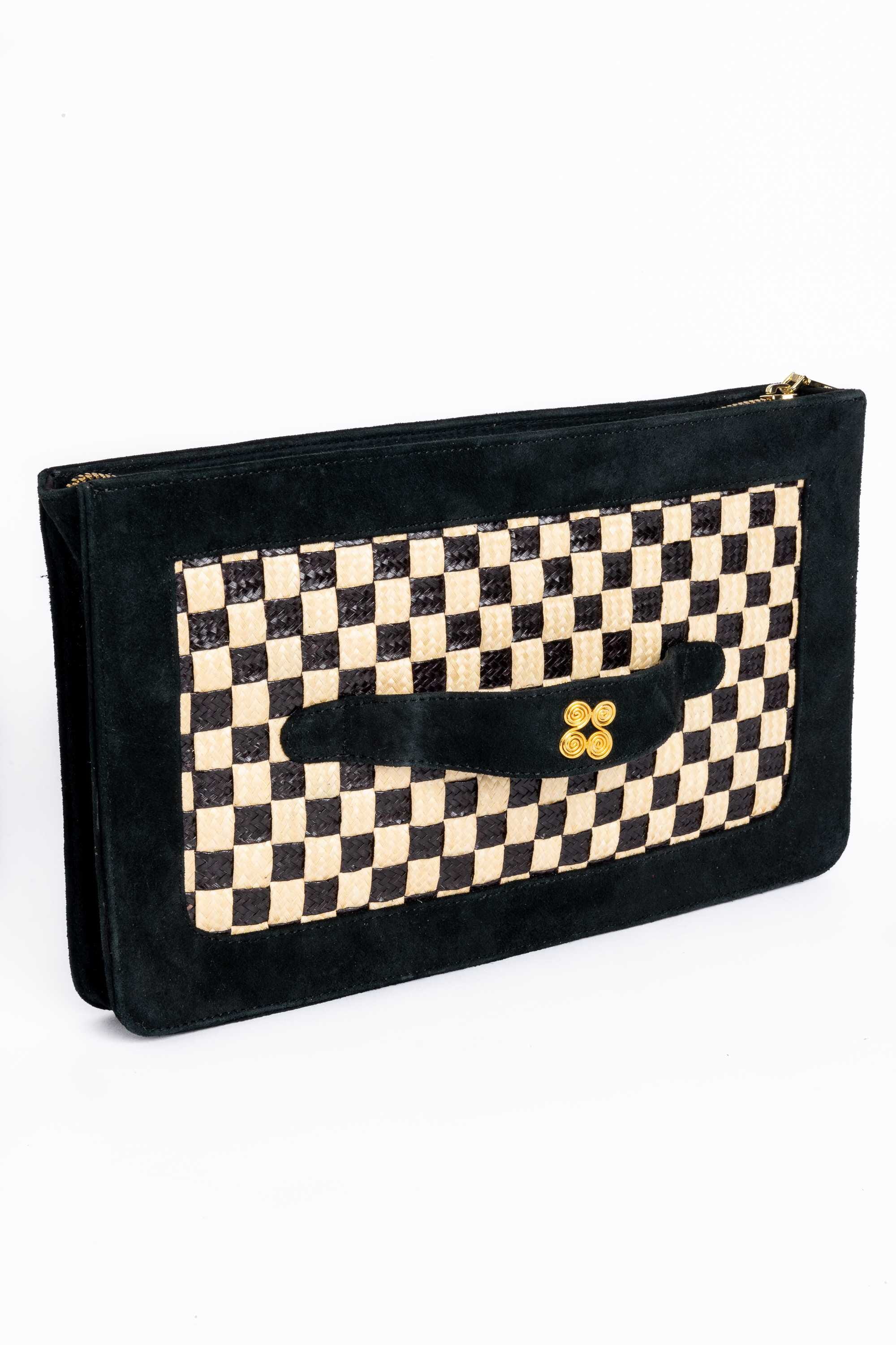 0Clutch mano en fibra vegetal