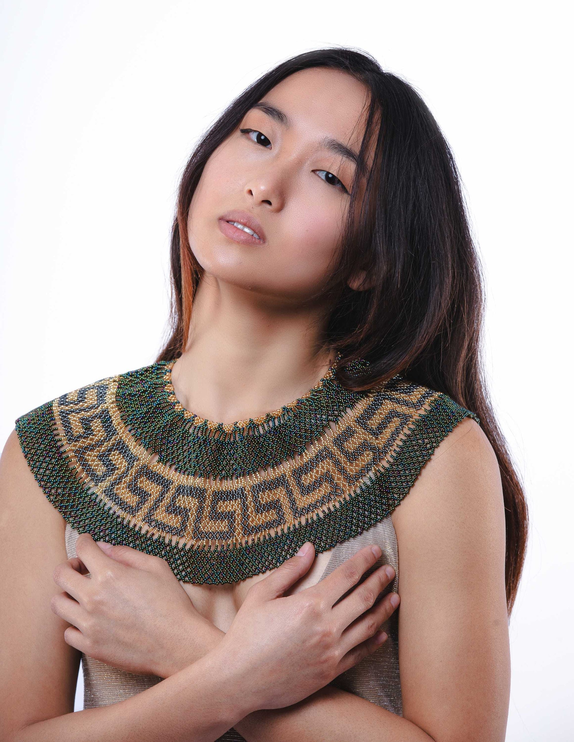 Collar de abalorios indígena Embera