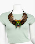 Collar de plumas naturales
