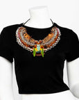 Collar de plumas naturales