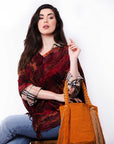 Bolso de hombro con flecos largos