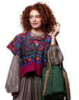 Bolso de hombro con flecos largos