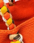 Bolso de hombro con flecos largos