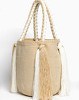 Bolso de hombro con flecos largos