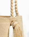 Bolso de hombro con flecos largos