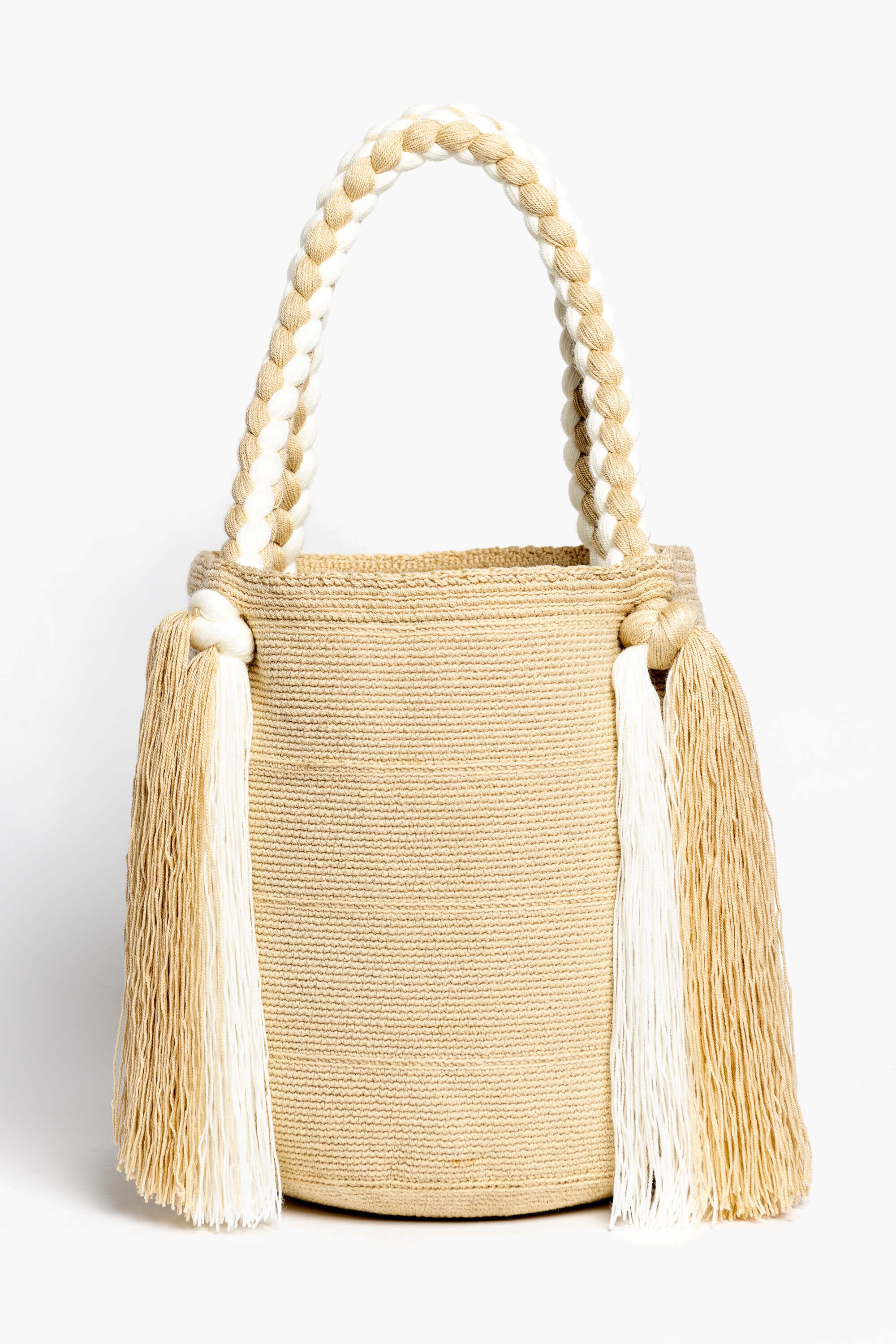 Bolso de hombro con flecos largos