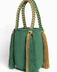 Bolso de hombro con flecos largos