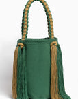 Bolso de hombro con flecos largos