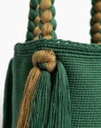 Bolso de hombro con flecos largos
