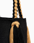 Bolso de hombro con flecos largos