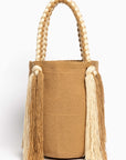 Bolso de hombro con flecos largos