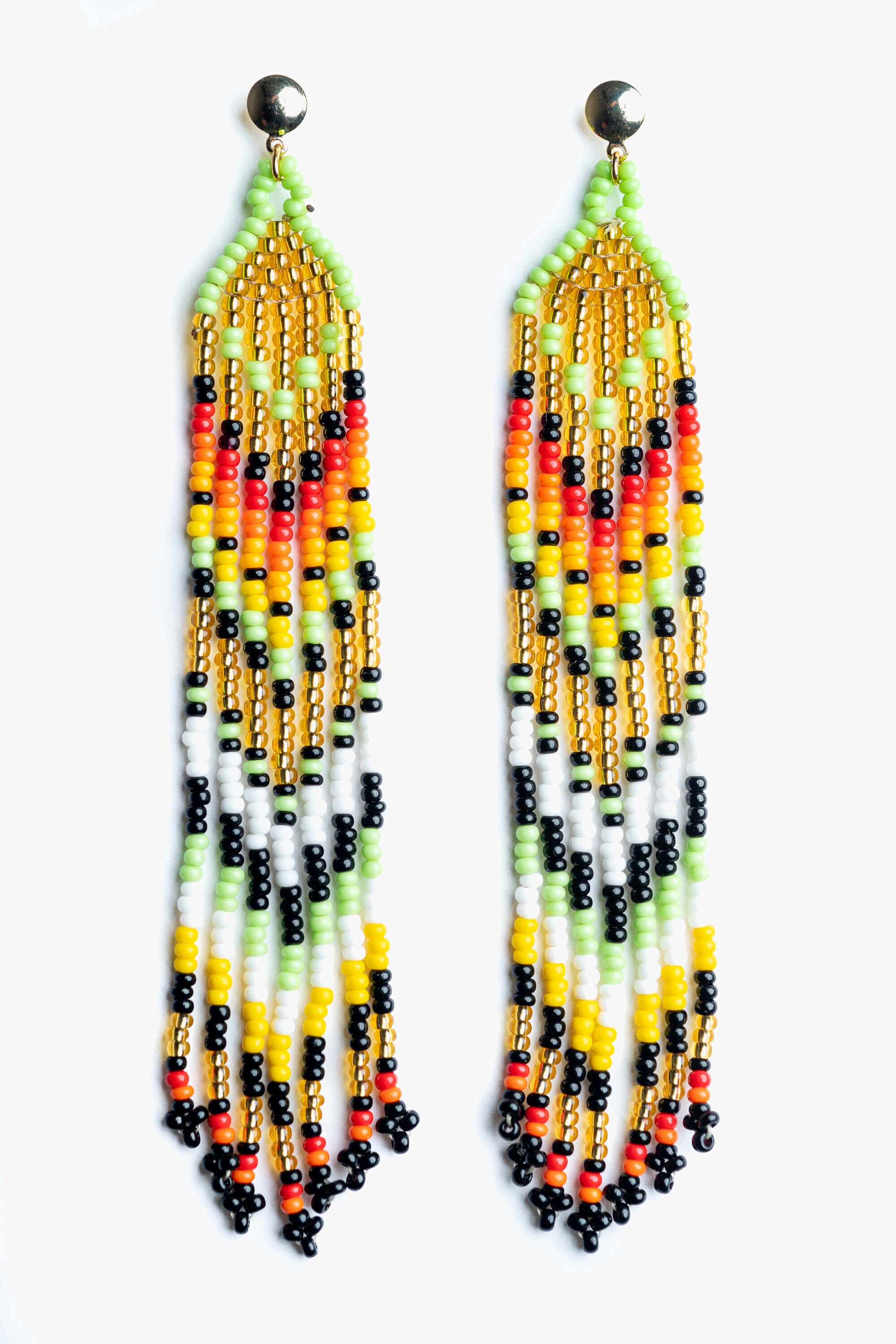 Pendientes en abalorios