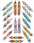 Pendientes en abalorios