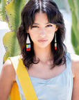 Pendientes en abalorios de cristal miyuki