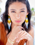 Pendientes en abalorios de cristal miyuki
