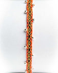 Pulsera hilos con bolitas plata