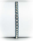 Pulsera hilos con bolitas plata
