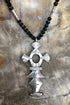 Collar Tuareg de plata de ley 925 y ónix 