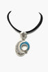 Collar Tuareg de plata de ley 925 y turquesa