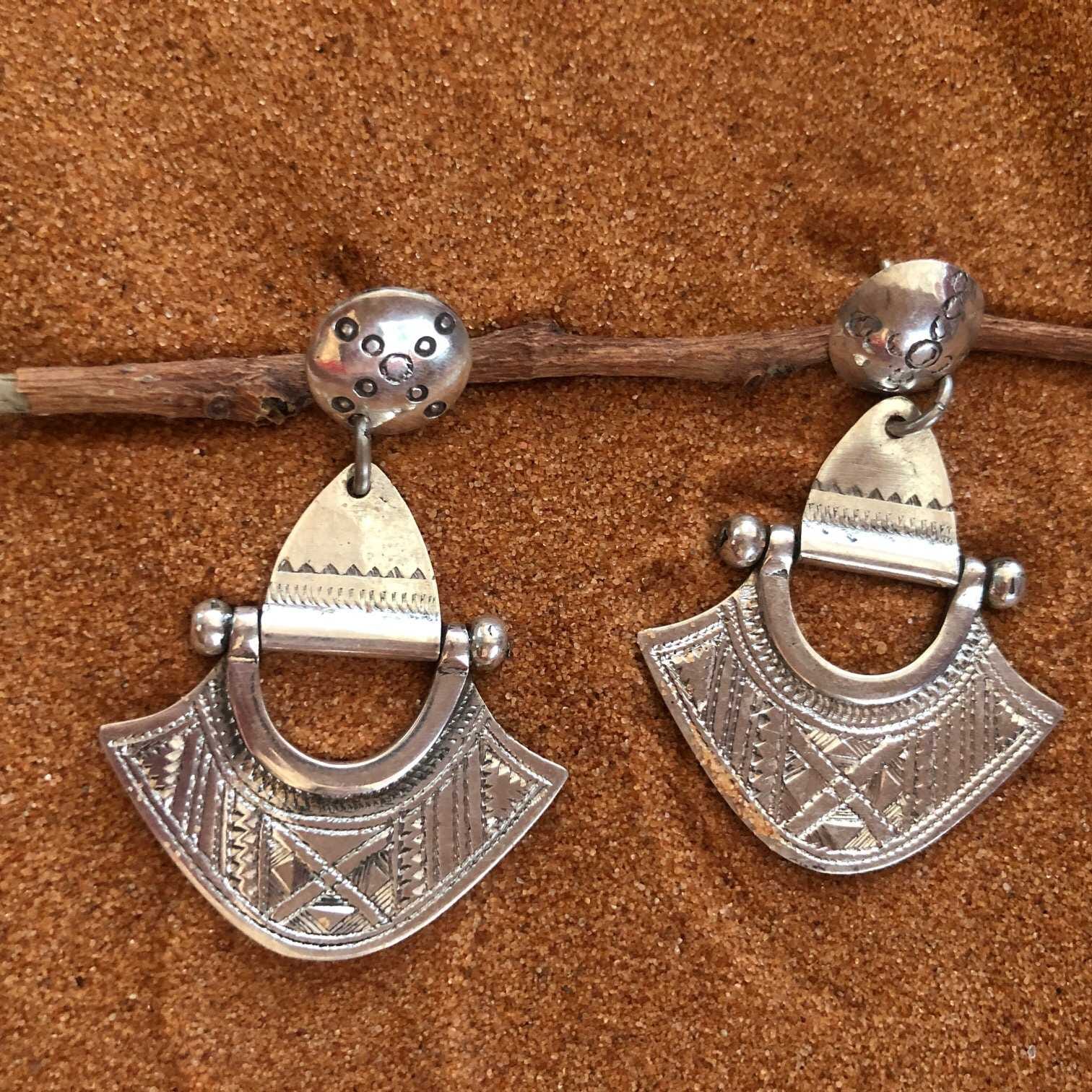 Pendientes Tuareg en plata de ley 925 