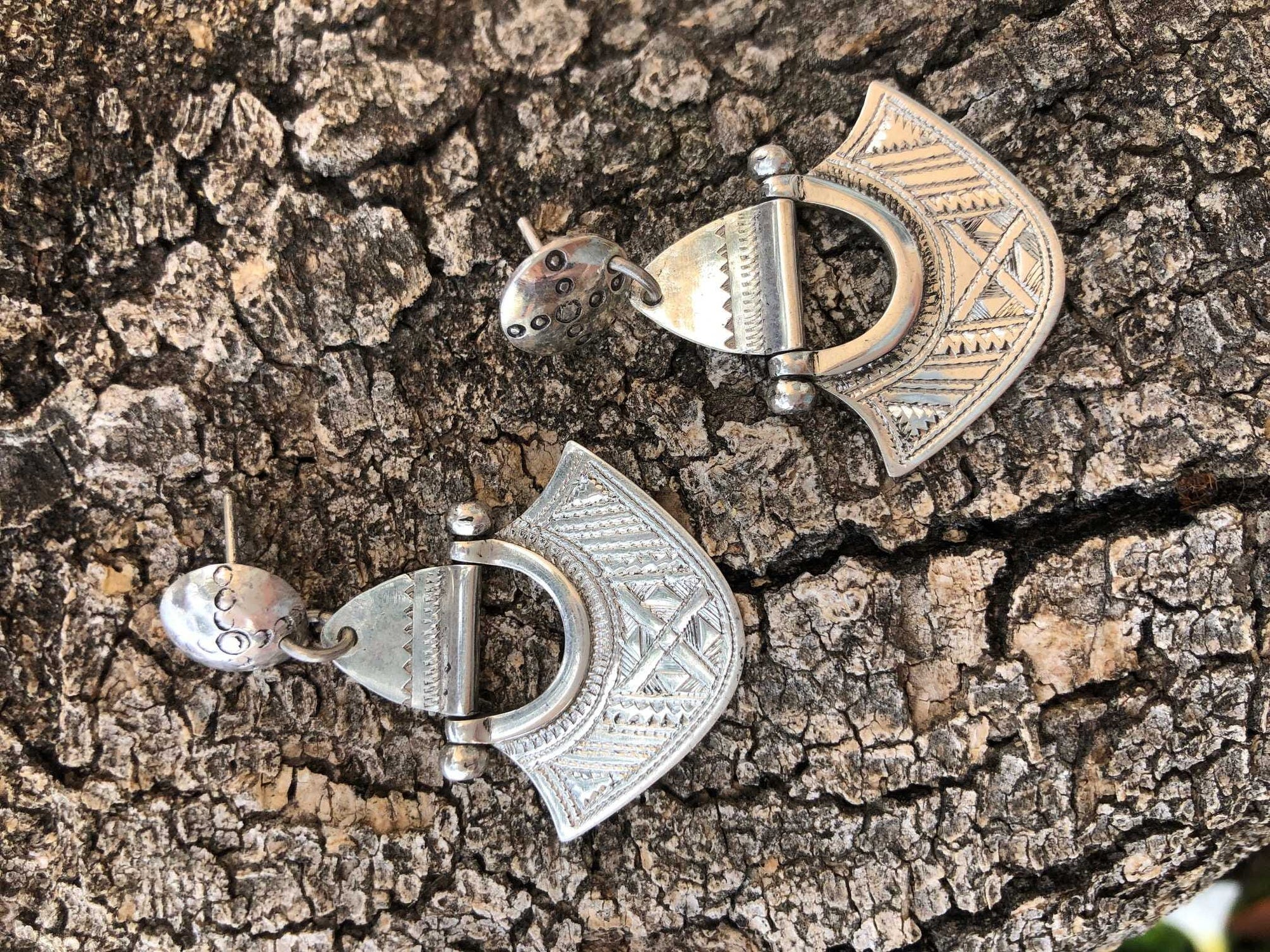 Pendientes Tuareg en plata de ley 925 