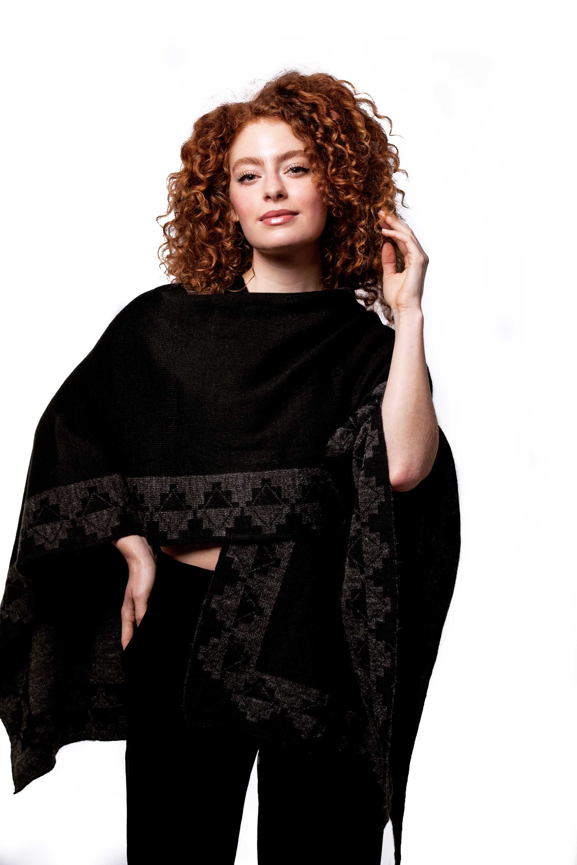 Poncho de alpaca 
