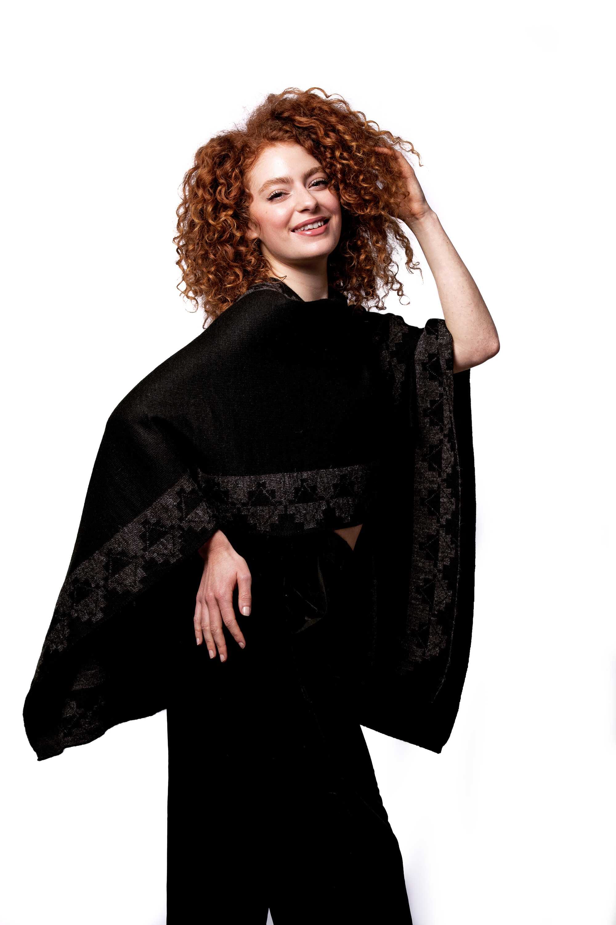 Poncho de alpaca 
