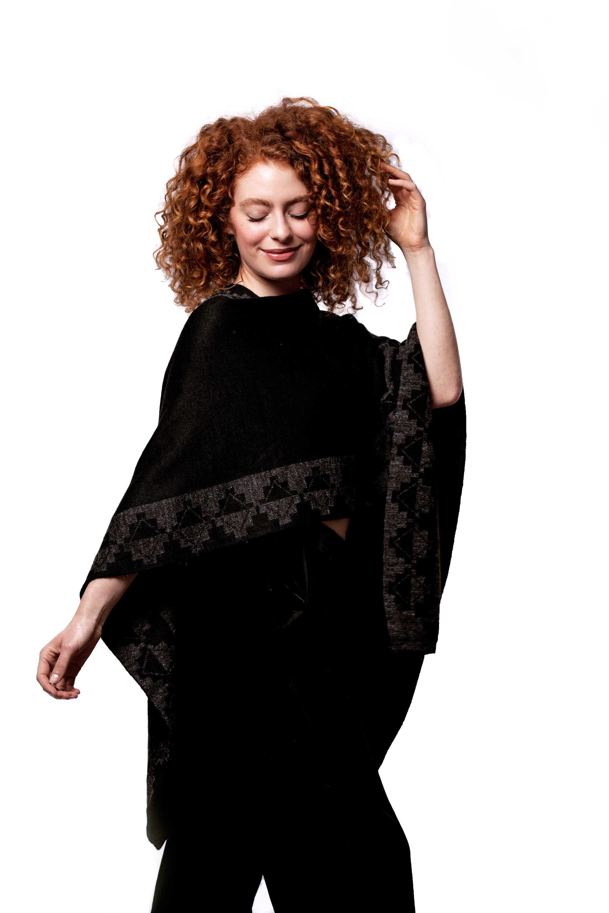 Poncho de alpaca 