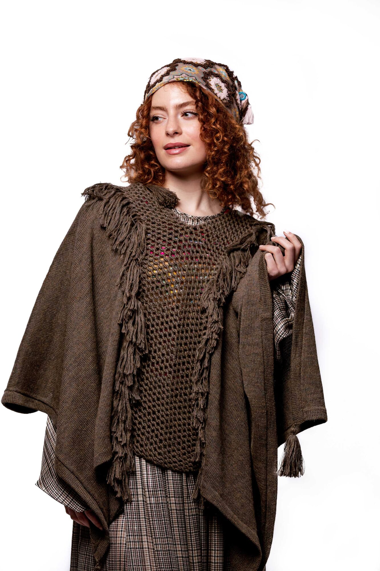 Poncho de alpaca 