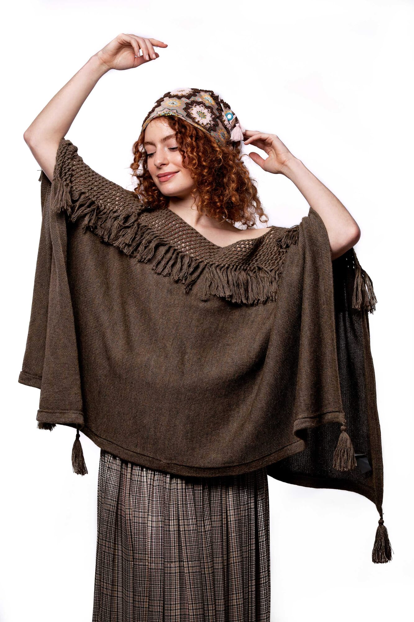 Poncho de alpaca 
