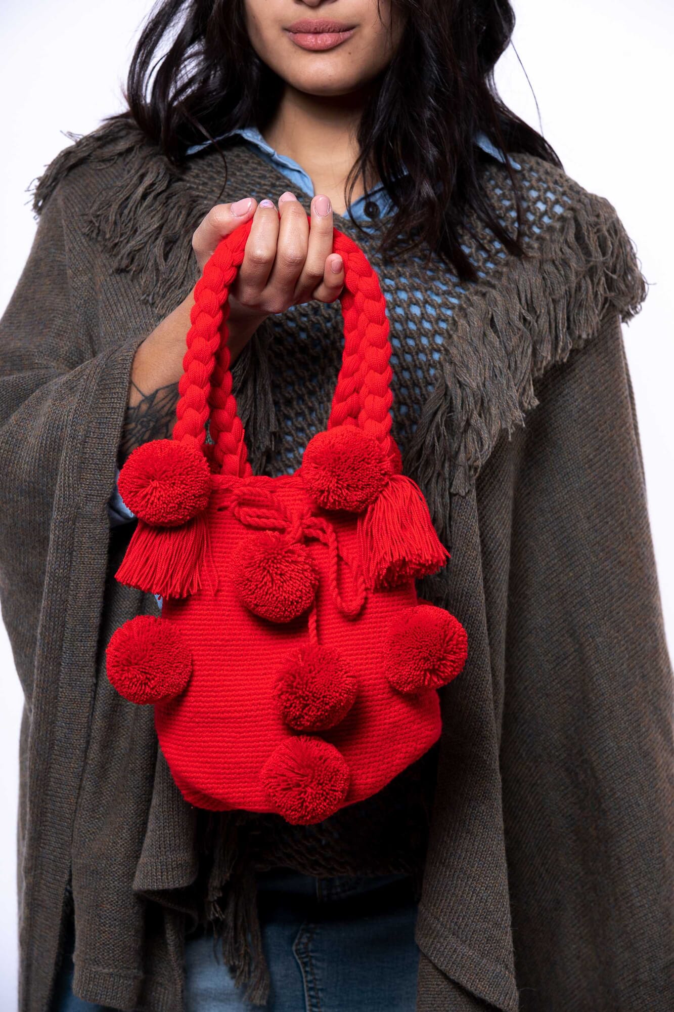 Poncho de alpaca 