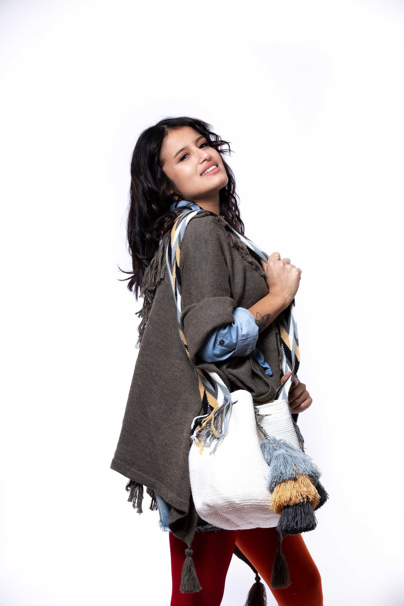 Poncho de alpaca 