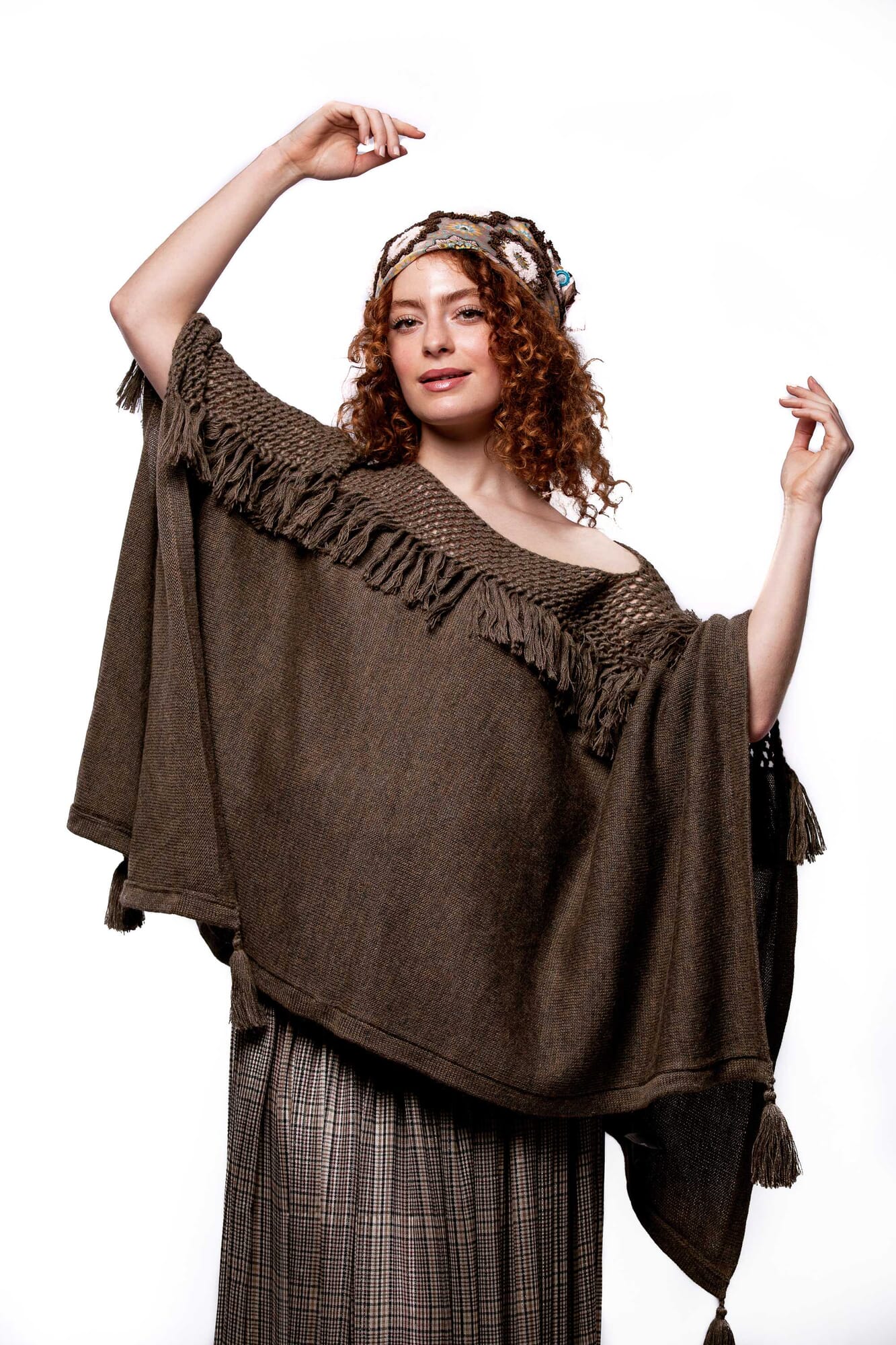 Poncho de alpaca 