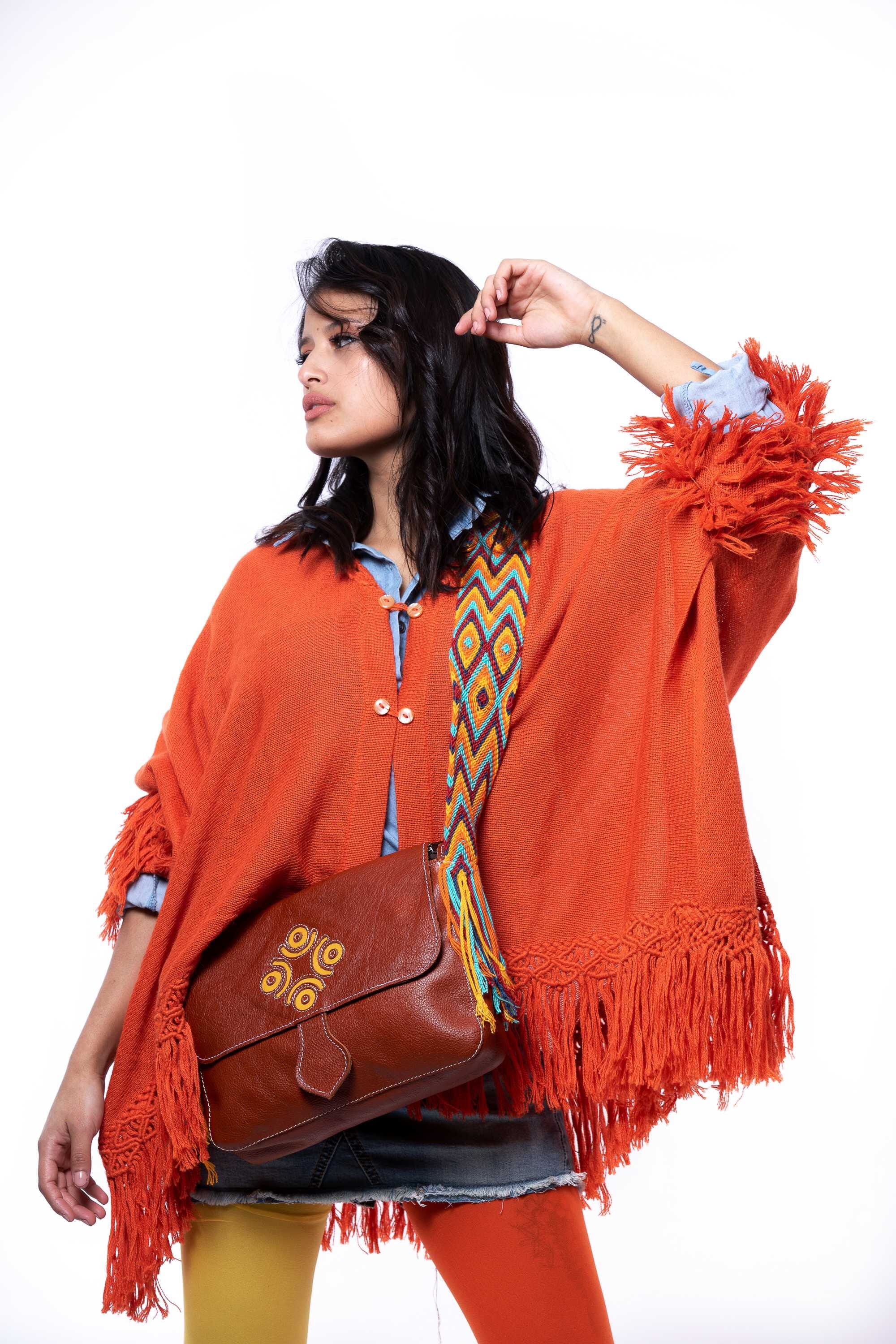 Poncho de alpaca 