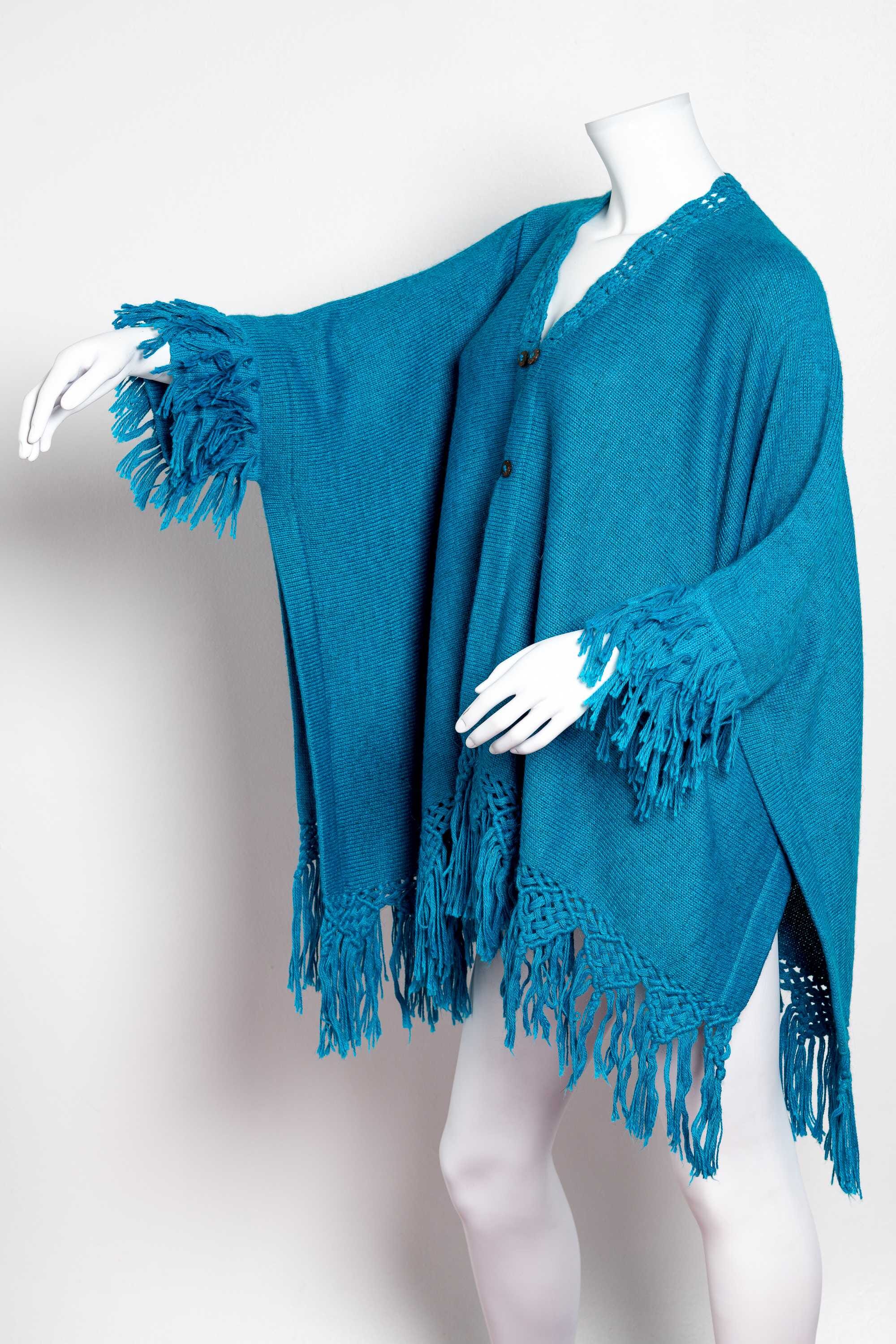 Poncho de alpaca 