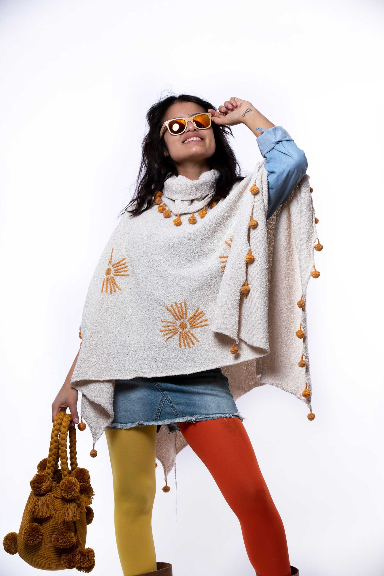 Poncho de alpaca 