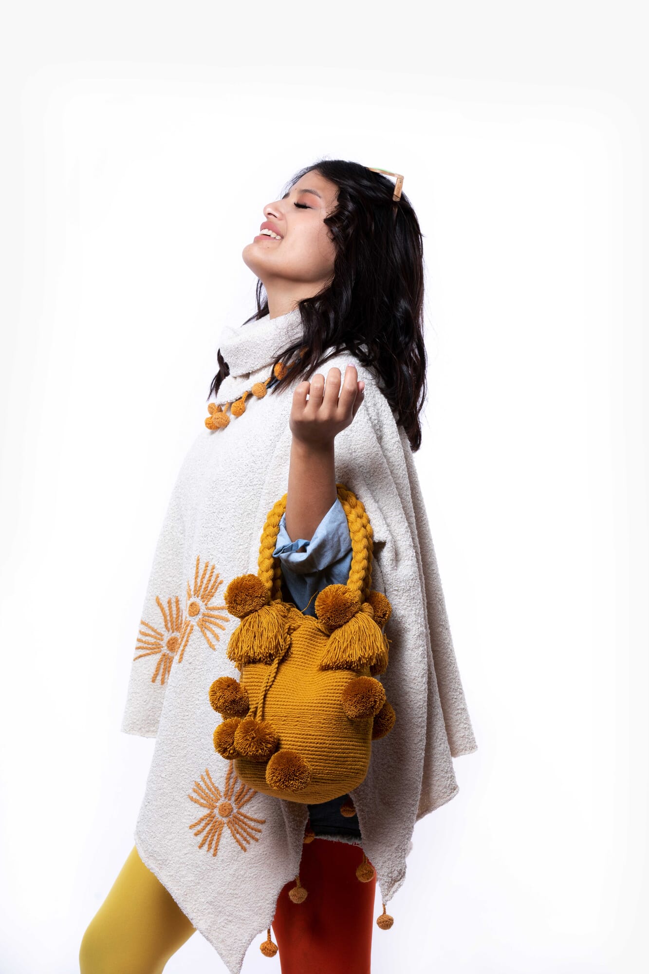 Poncho de alpaca 
