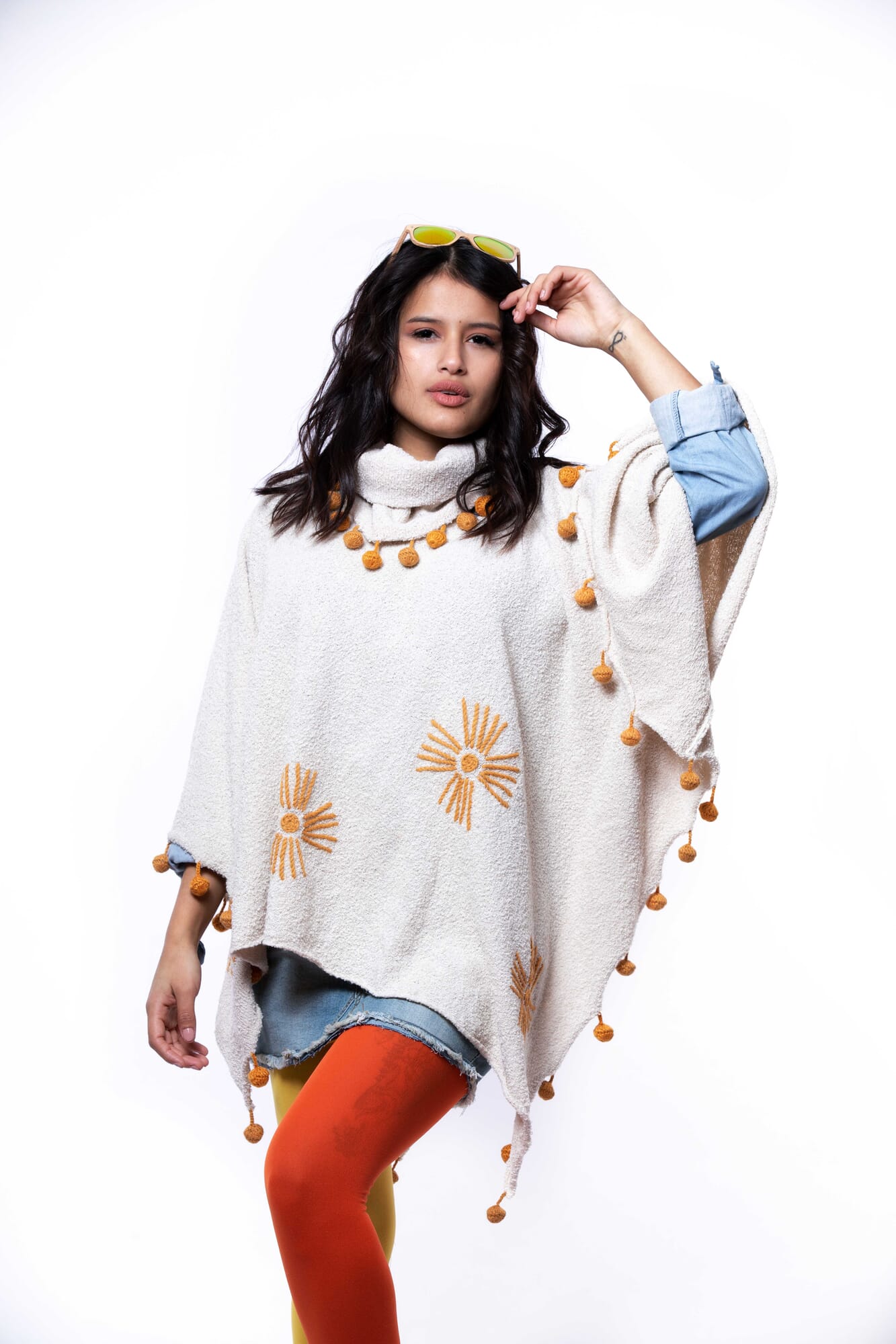 Poncho de alpaca 